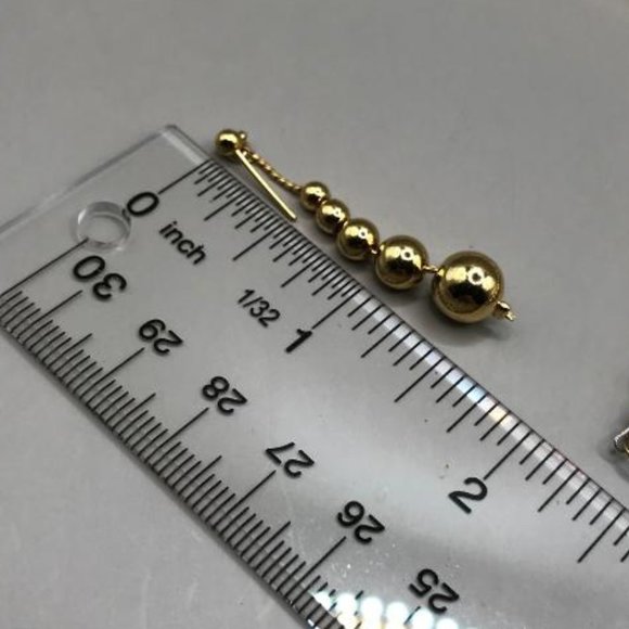 Gold-Tone Bead Necklace, Bracelet and Earring Set - Picture 9 of 10